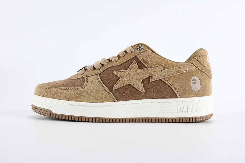 YESKICKS A Bathing Ape Bape Sta Beige Suede Replica