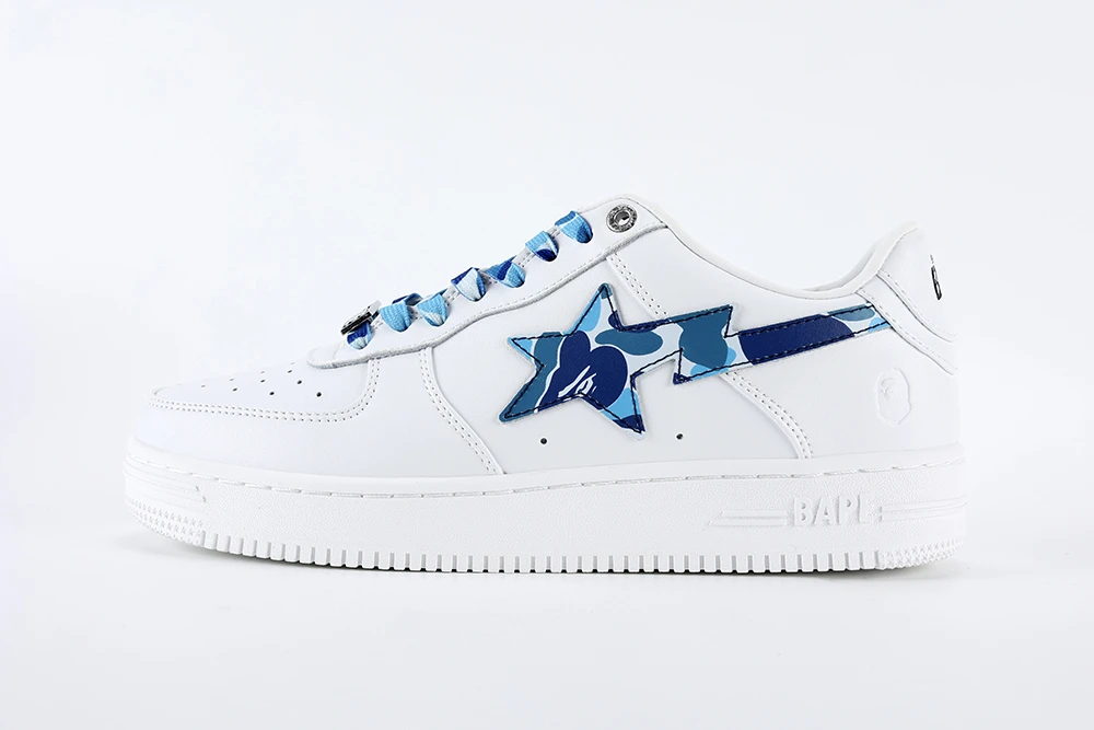 YESKICKS A Bathing Ape Bape Sta Low ABC Camo White Blue (2022)