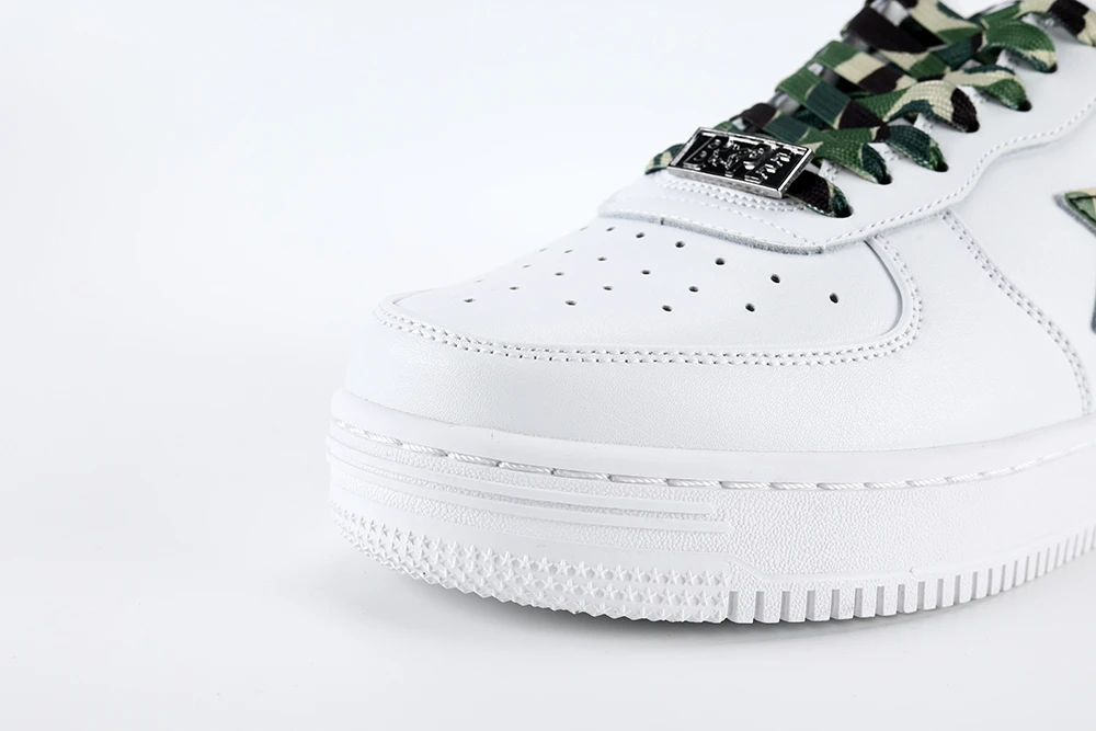 YESKICKS A Bathing Ape Bape Sta Low White ABC Camo Green (2021) Replica