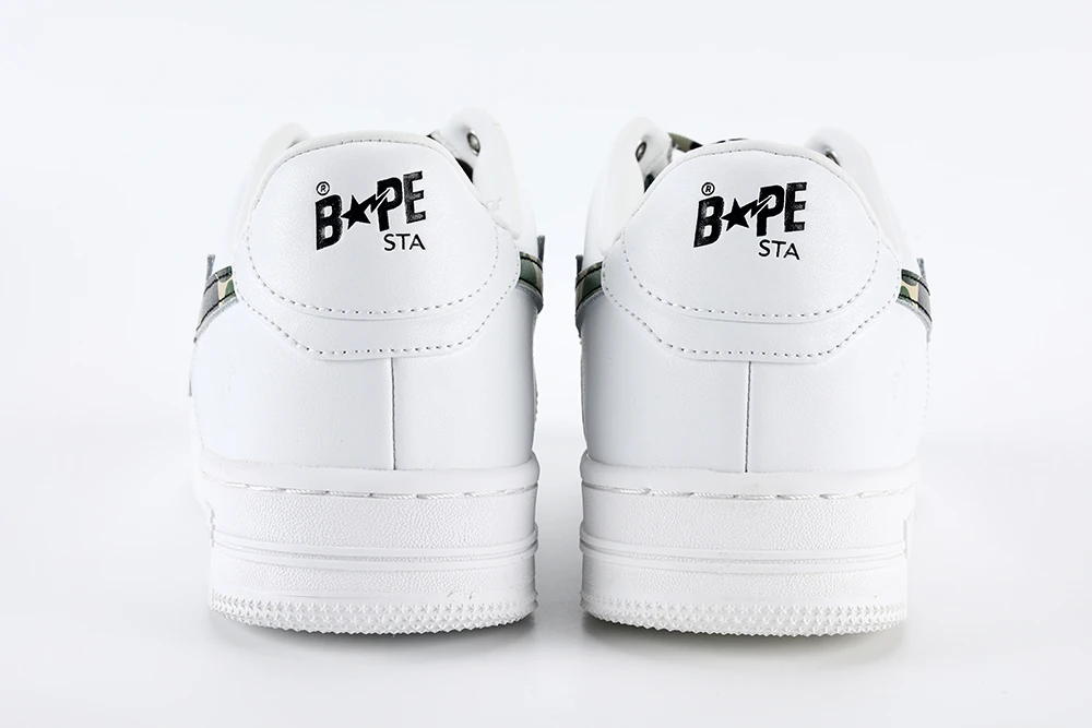 YESKICKS A Bathing Ape Bape Sta Low White ABC Camo Green (2021) Replica