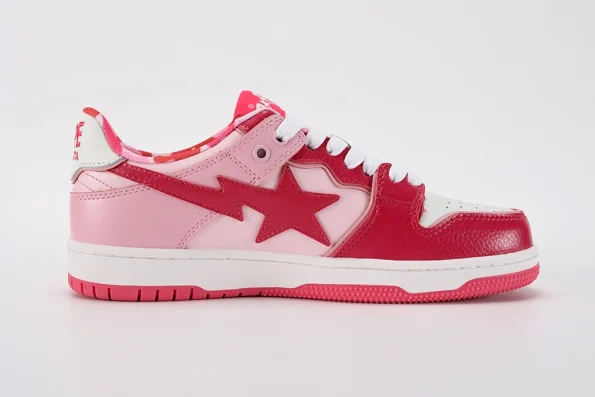 YESKICKS A Bathing Ape Bape SK8 Sta ABC Camo Pink Replica