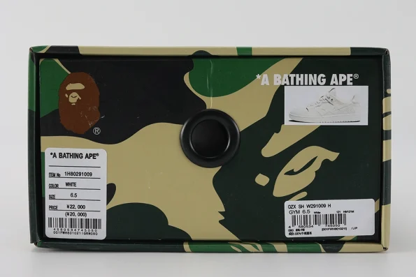 YESKICKS A Bathing Ape Bape SK8 Sta Triple White Nubuck Replica