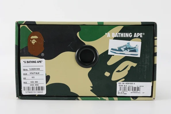 YESKICKS A Bathing Ape Bape SK8 Sta ABC Camo Blue (2022) Replica