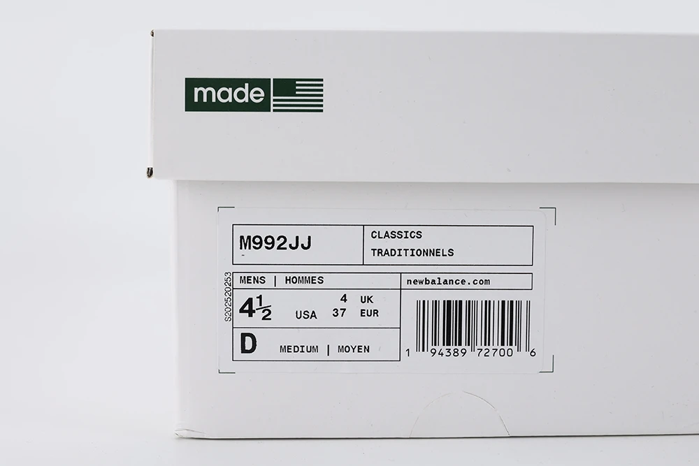 YESKICKS JJJJound x 992 Made in USA ‘Mossy Green’ Replica M992JJ