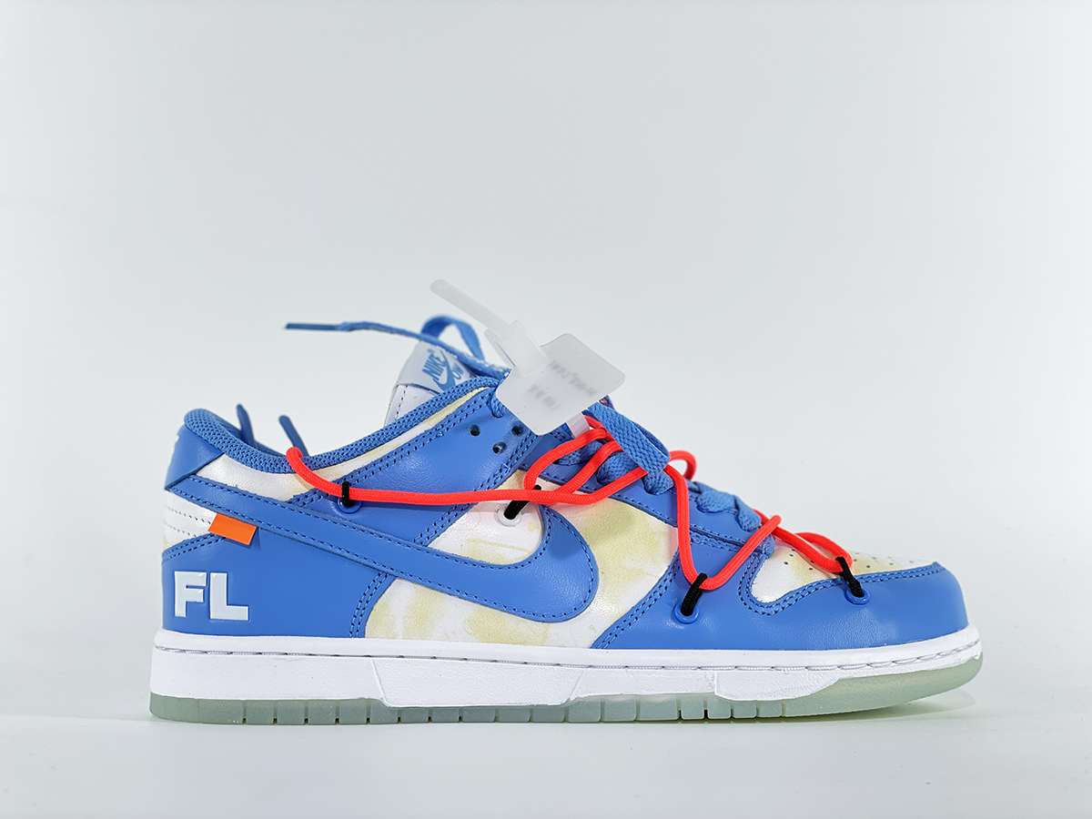 YESKICKS Futura x Off-White x Nike SB Dunk Low ‘UNC’ Reps DD0856-403