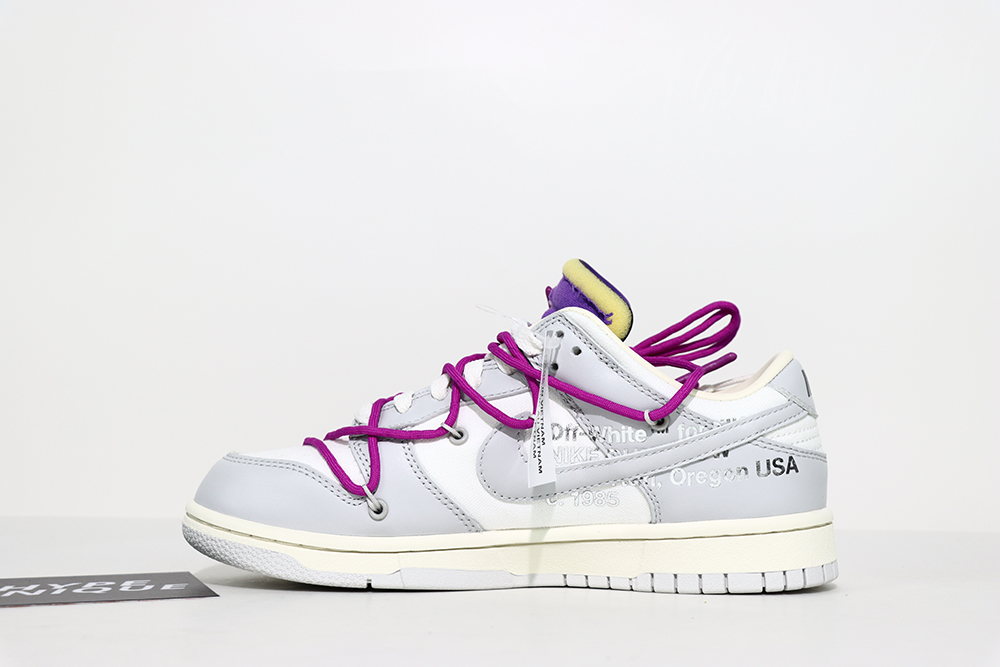 YESKICKS Off White x Dunk Low ‘Lot 28 of 50’ Replica DM1602-111