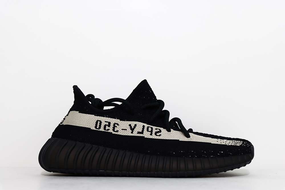 YESKICKS Adidas Yeezy Boost 350 V2 Core Black White Replica BY1604