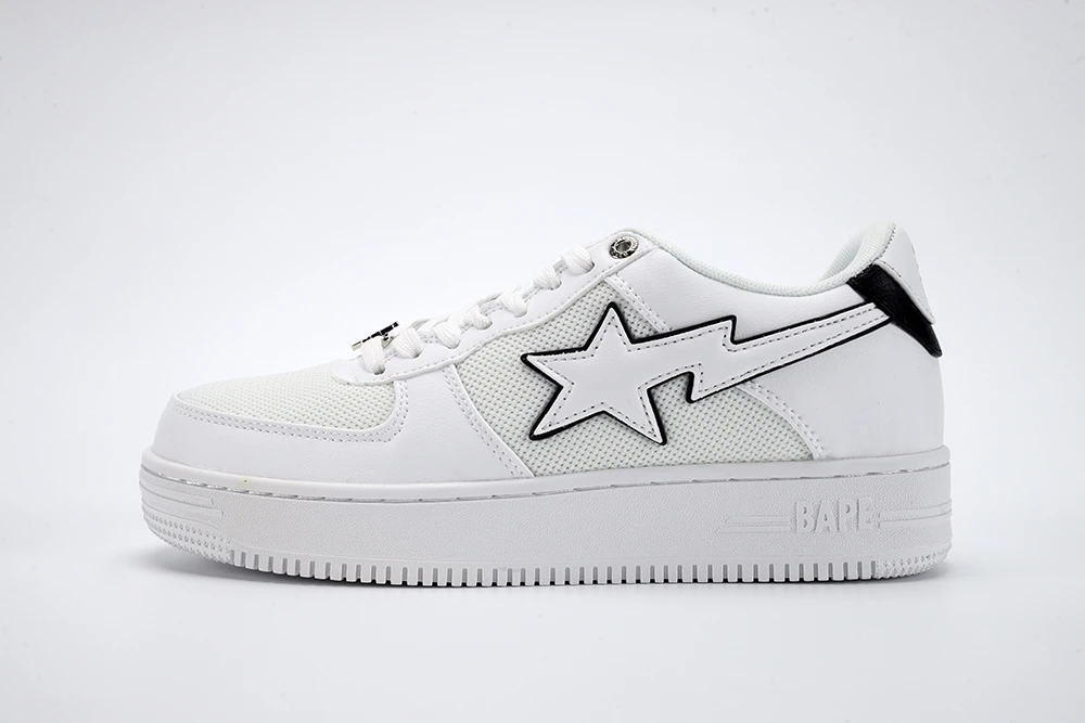 YESKICKS A Bathing Ape Bape Sta White