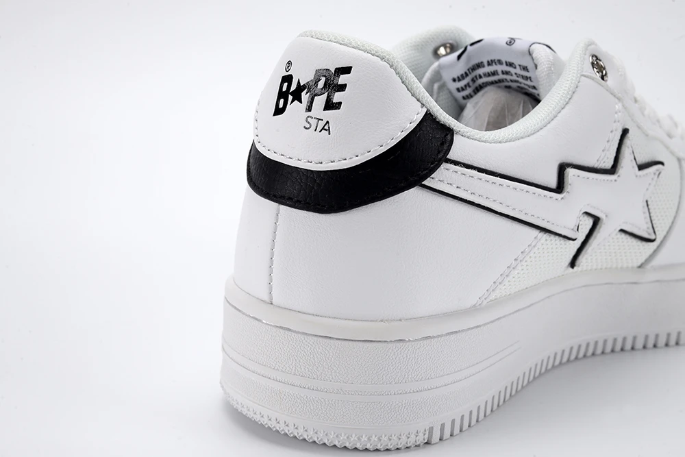 YESKICKS A Bathing Ape Bape Sta White