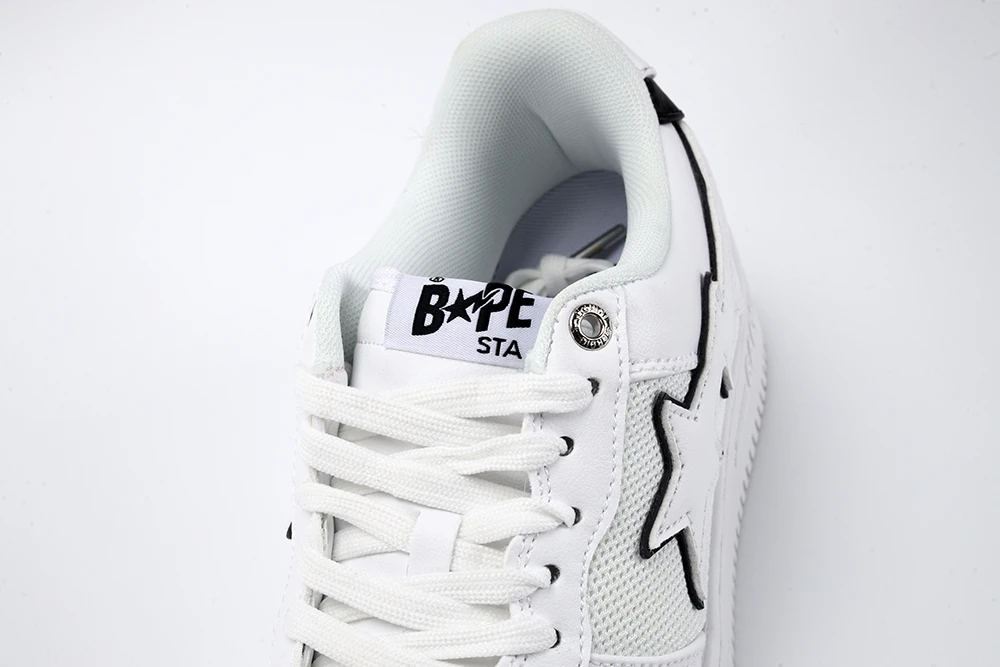 YESKICKS A Bathing Ape Bape Sta White