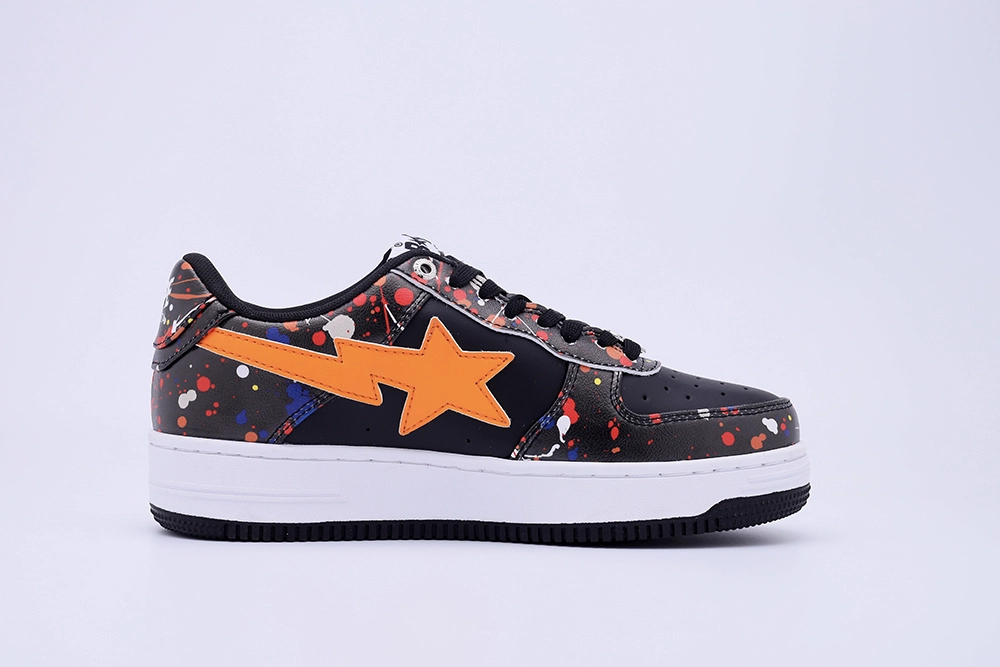 YESKICKS A Bathing Ape Bape Sta Paint Splatter Black Replica