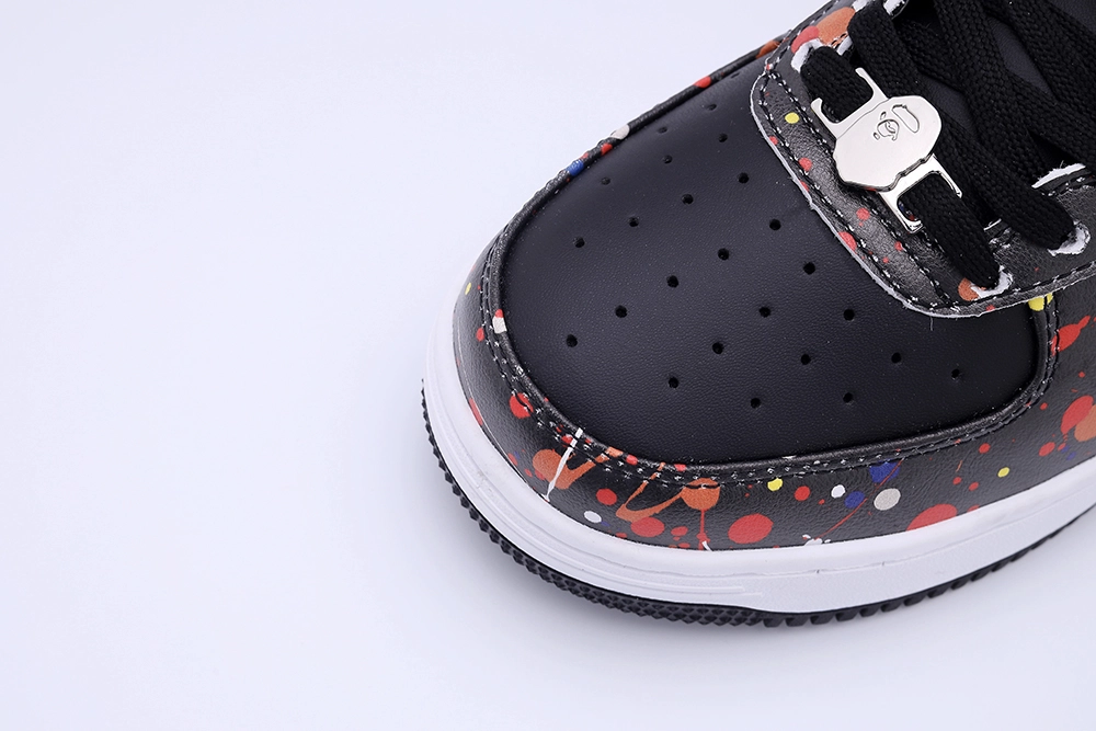 YESKICKS A Bathing Ape Bape Sta Paint Splatter Black Replica