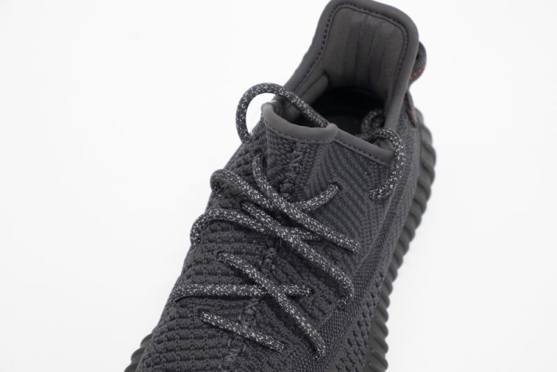 YESKICKS Adidas Yeezy Boost 350 V2 Black (Non-Reflective)  Replica FU9006