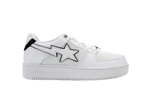 YESKICKS A Bathing Ape Bape Sta White